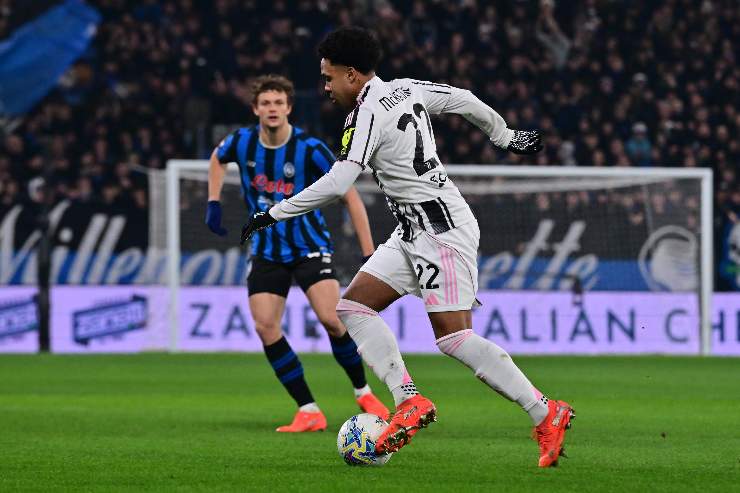 Weston McKennie in azione in Coppa Italia