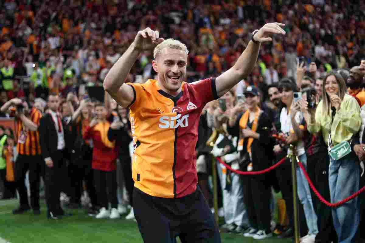 Yilmaz durante i festeggiamenti