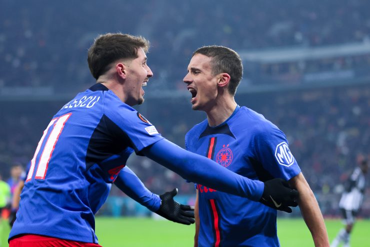 Cisotti esulta dopo un gol