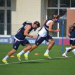 Nadir Zortea durante l’allenamento di oggi