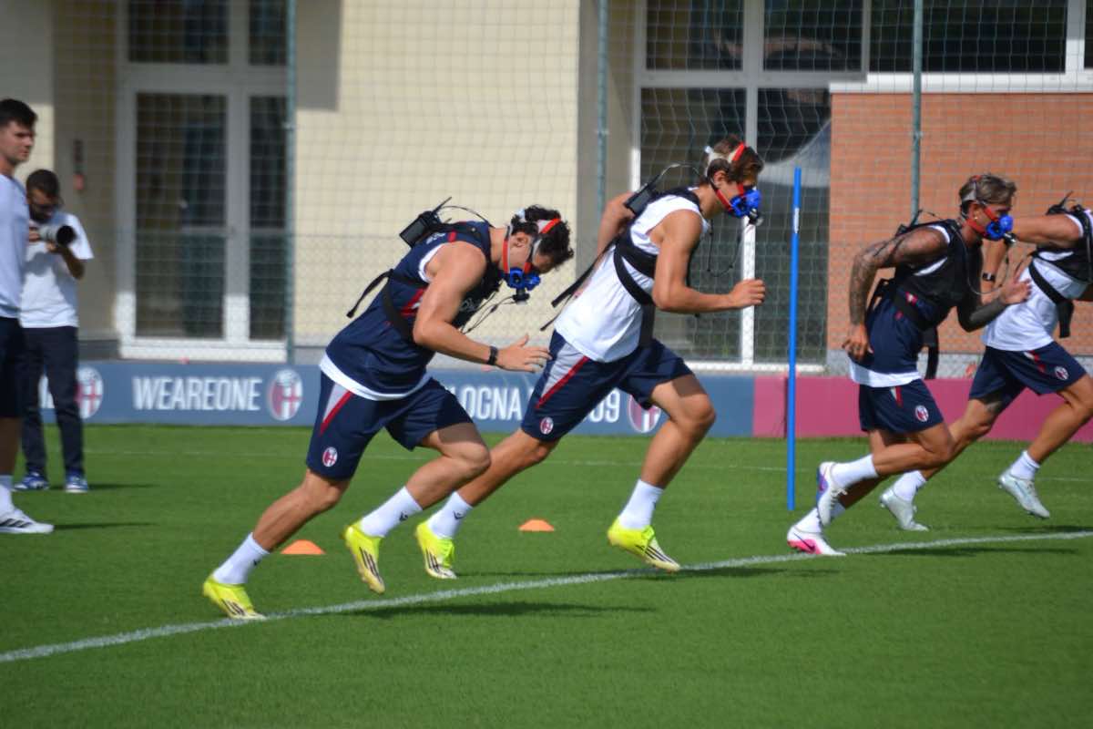 Nadir Zortea durante l’allenamento di oggi