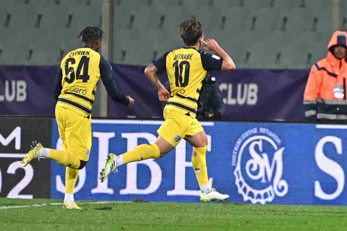 Bernabé esulta dopo il gol