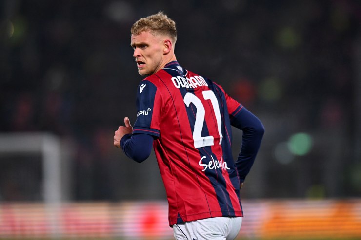 Jens Odgaard con la maglia del Bologna