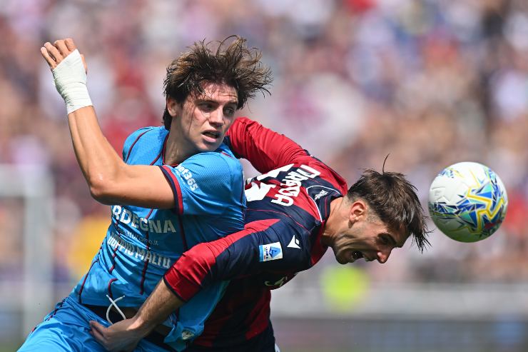 Juan Miranda e Marco Palestra in contrasto