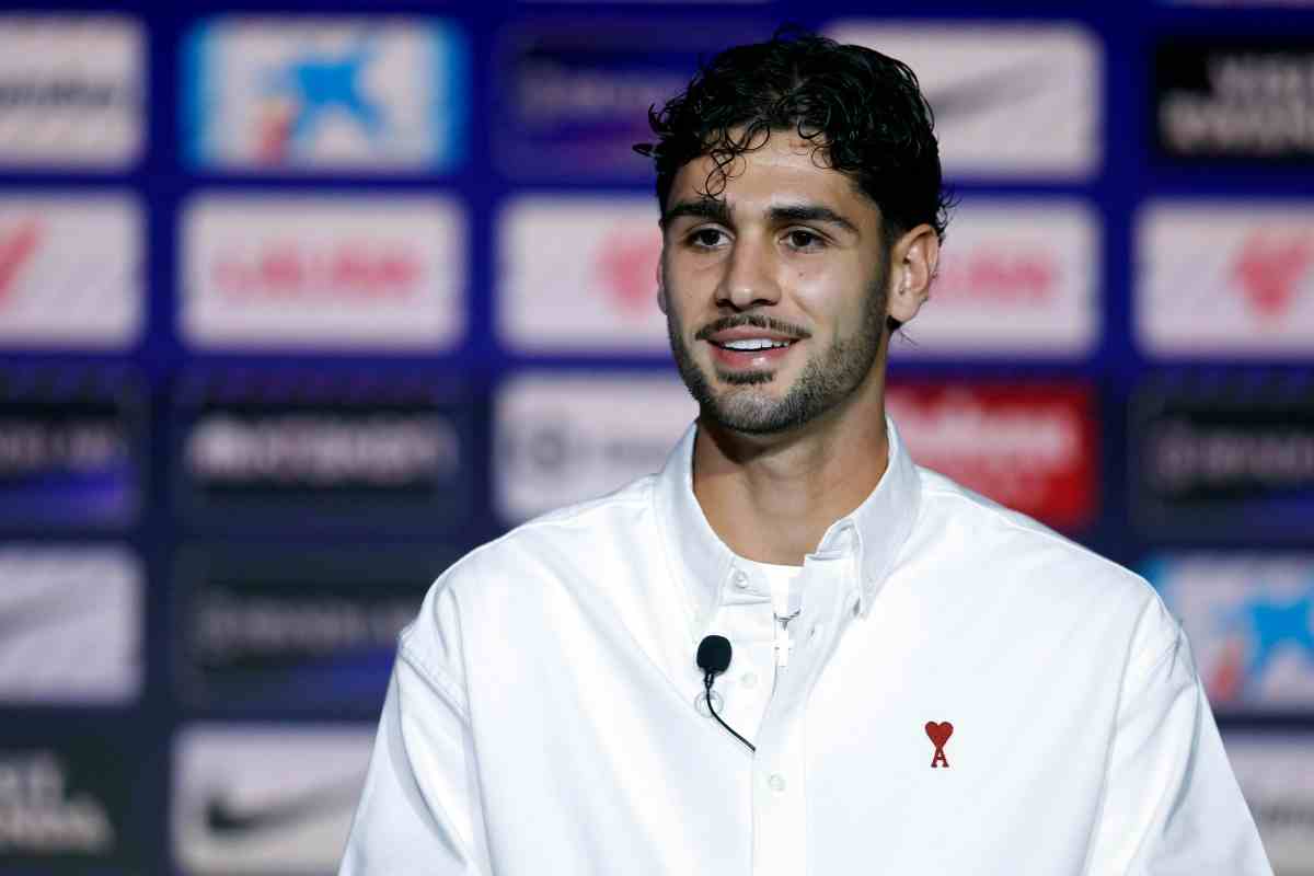 Cardoso alla presentazione con l'Atletico