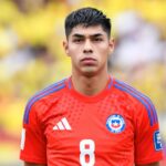 Dario Osorio con la maglia del Chile