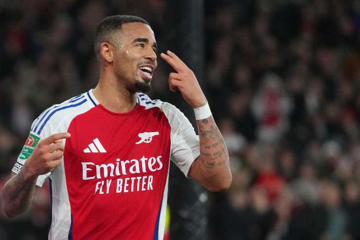Gabriel Jesus esultanza Arsenal