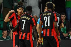 Dario Osorio con la maglia del Midtjylland