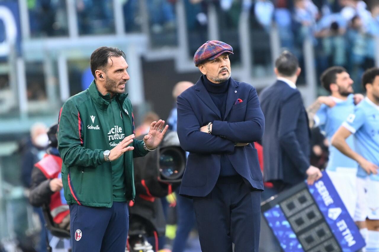 Sinisa Mihajlovic e Fabio Bazzani (ph. bolognafc.it)