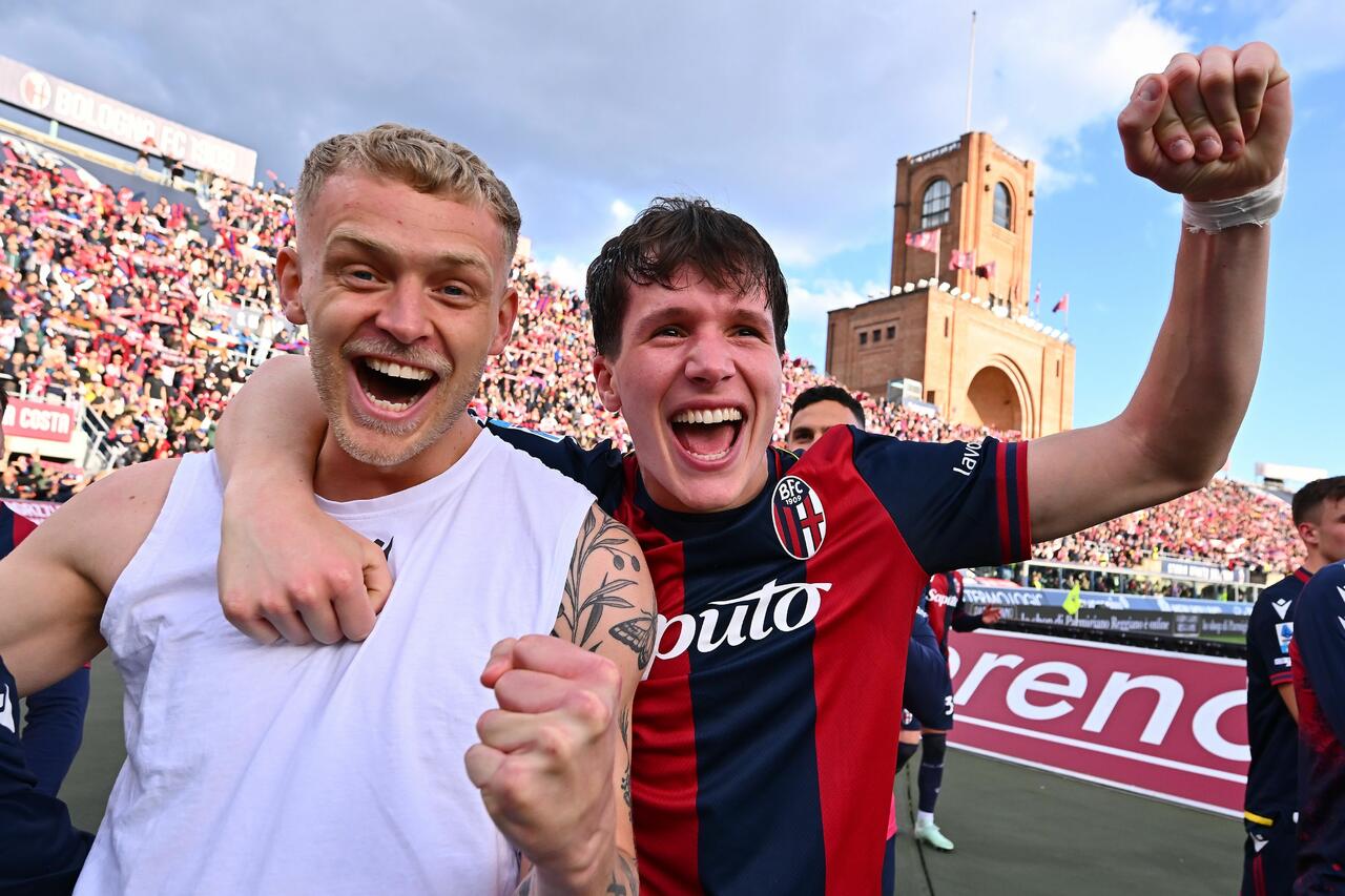 Jens Odgaard e Giovanni Fabbian (Photo by Alessandro Sabattini/Getty Images Via OneFootball)