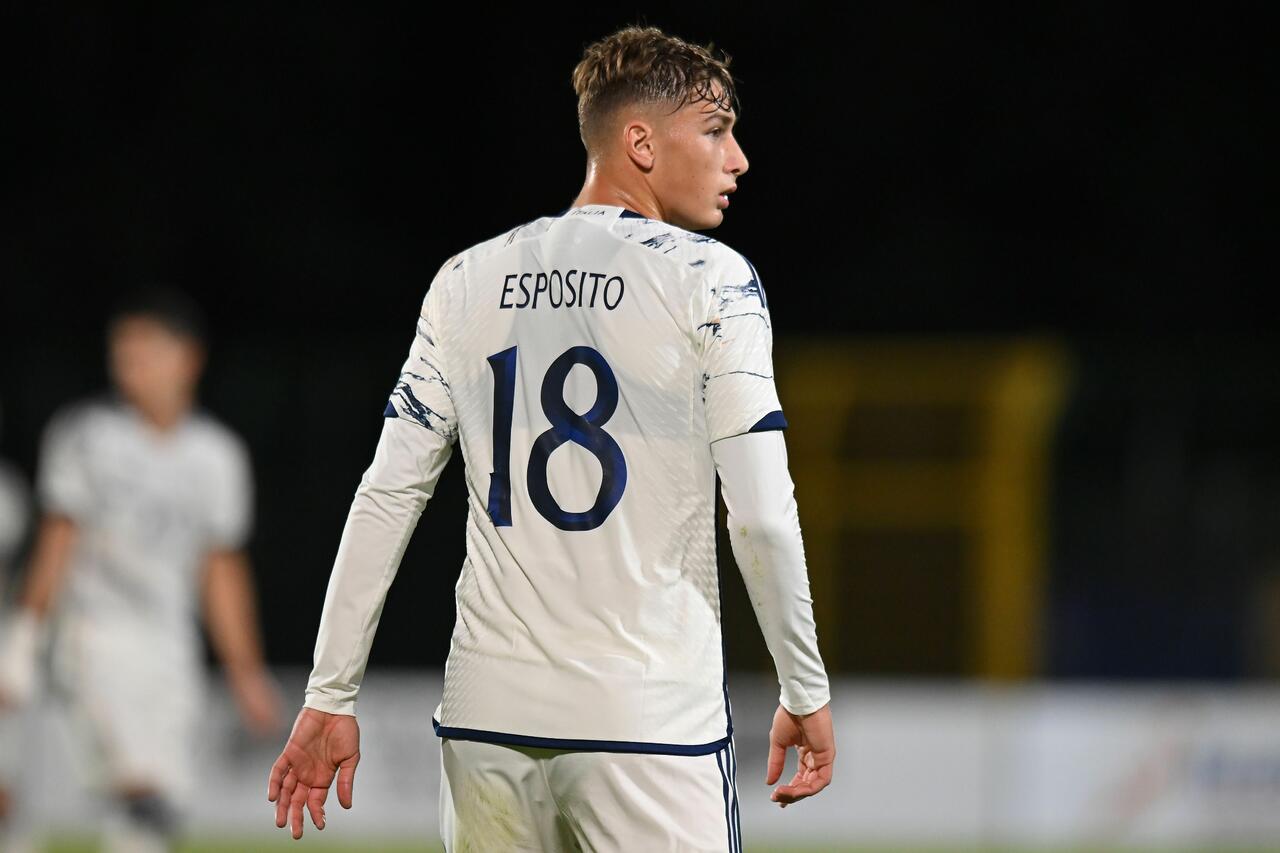 Francesco Pio Esposito (Photo by Alessandro Sabattini/Getty Images Via OneFootball)