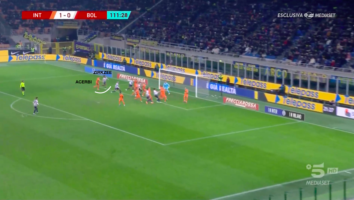 Il gol del pareggio rossoblu