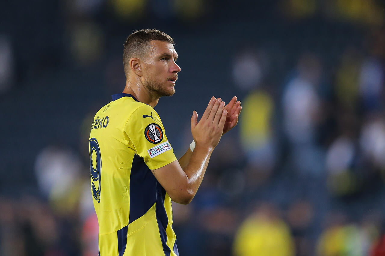 Edin Dzeko (Photo by Ahmad Mora/Getty Images Via OneFootball)