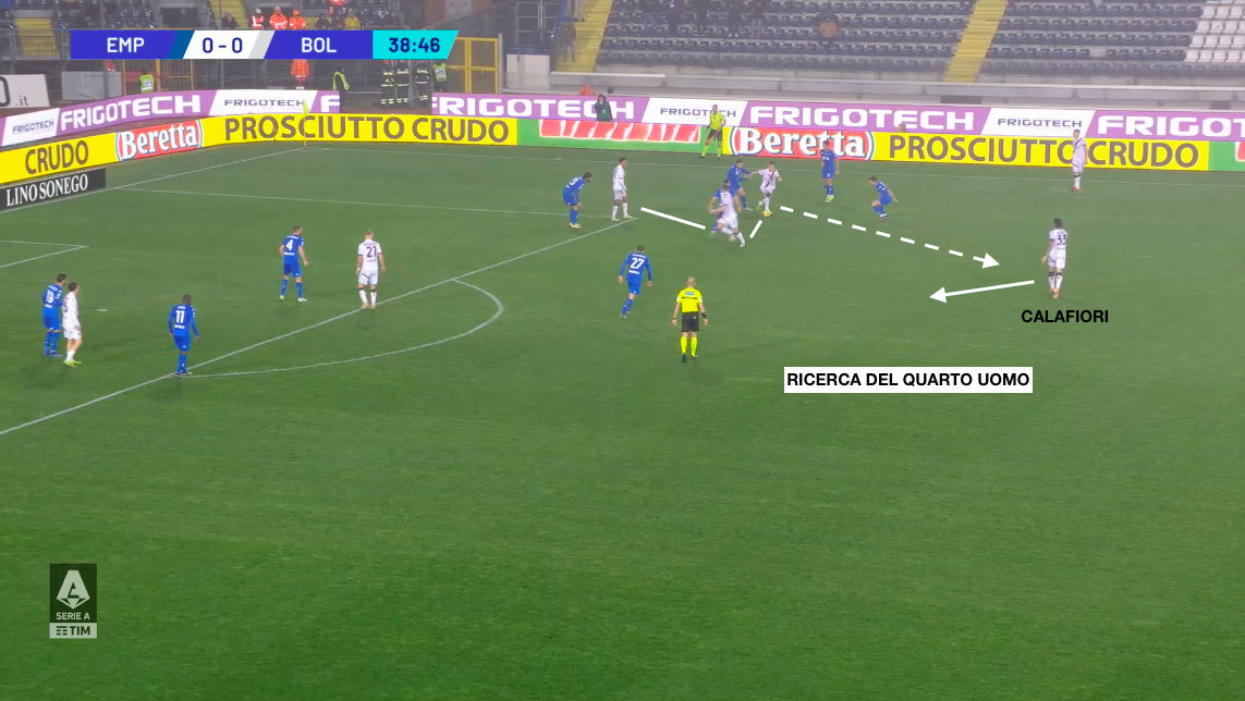 Una soluzione tattica offensiva differente nell'attacco rossoblu