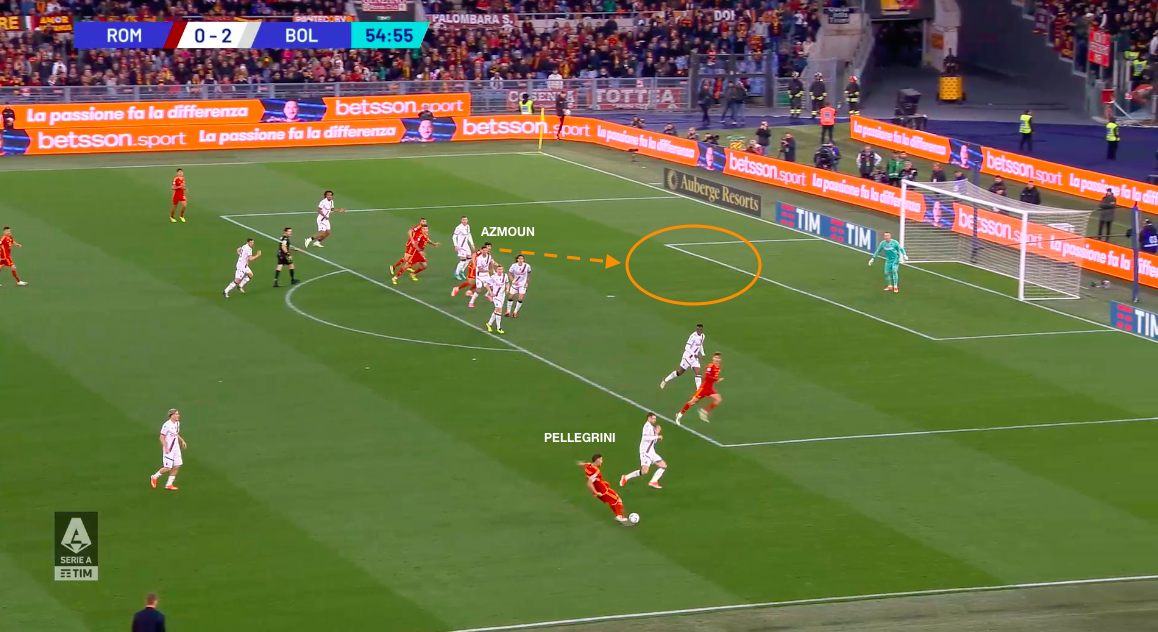 Il gol della Roma con Azmoun