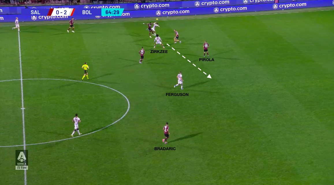 Ferguson sfrutta la voragine centrale della Salernitana
