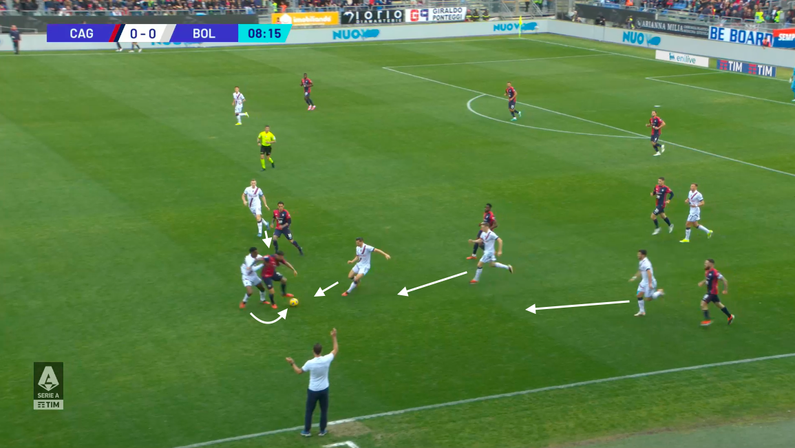 Pressing del Bologna