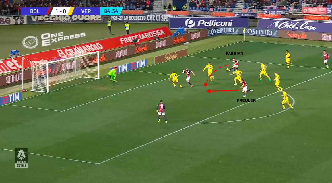 Il gol del 2-0 di Freuler