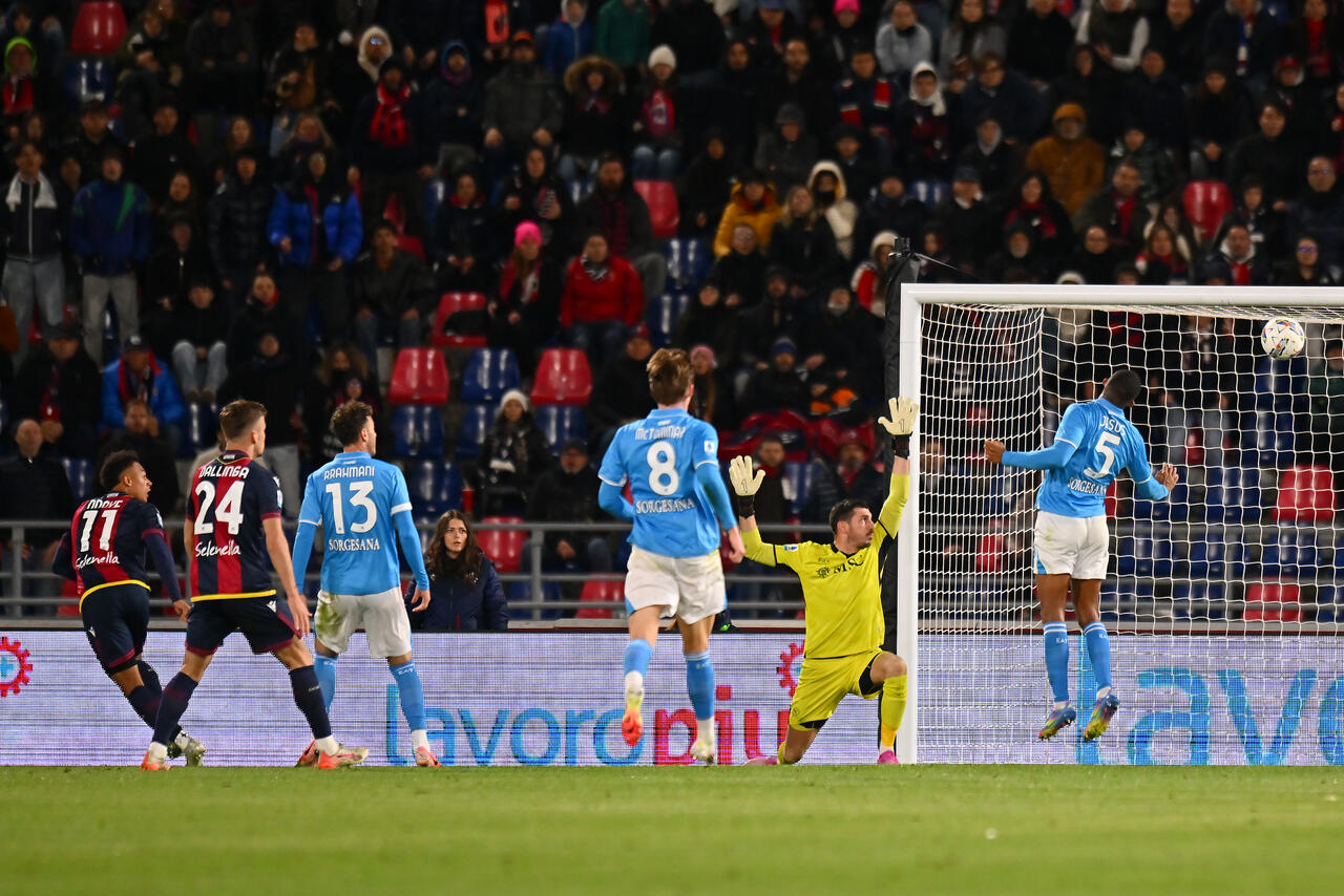 Il gol di Ndoye al Napoli