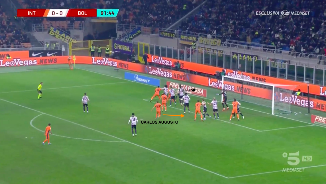 Il gol del vantaggio dell'Inter
