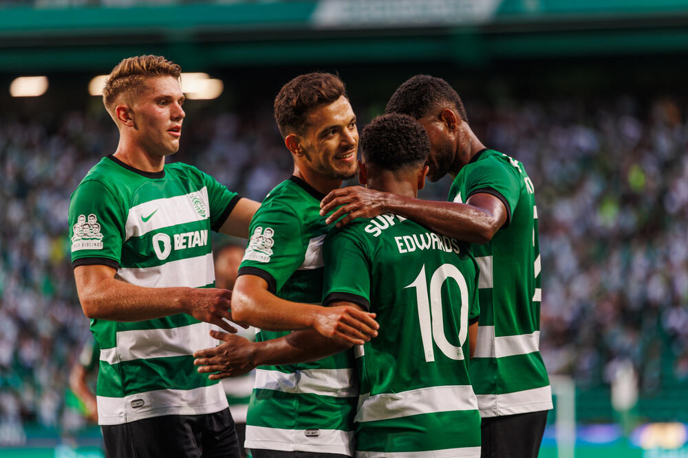 I giocatori dello Sporting Lisbona