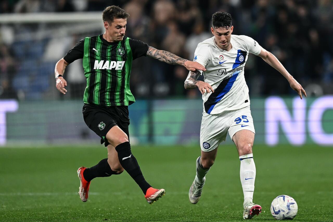 Andrea Pinamonti e Alessandro Bastoni