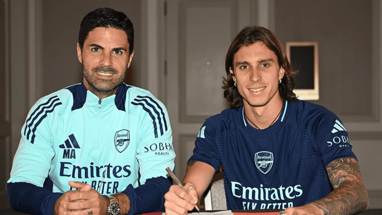 Mikel Arteta e Riccardo Calafiori