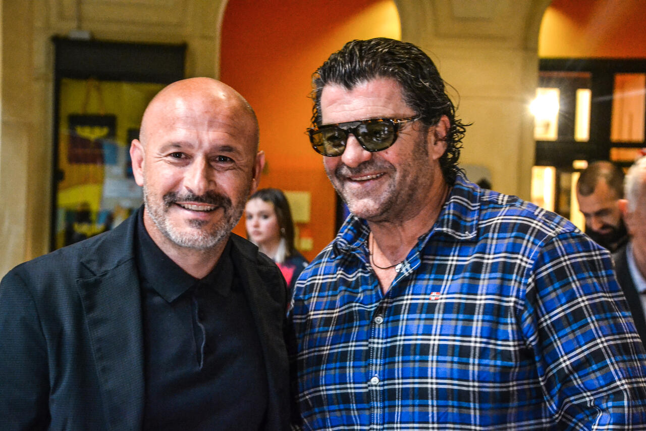 Vincenzo Italiano e Alberto Tomba