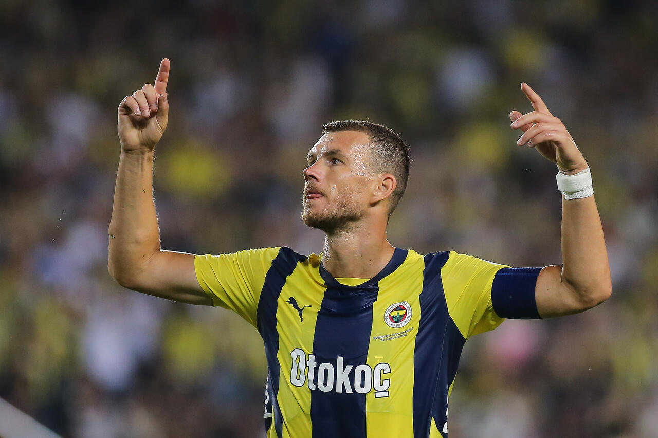 Edin Dzeko (Photo by Ahmad Mora/Getty Images Via OneFootball)