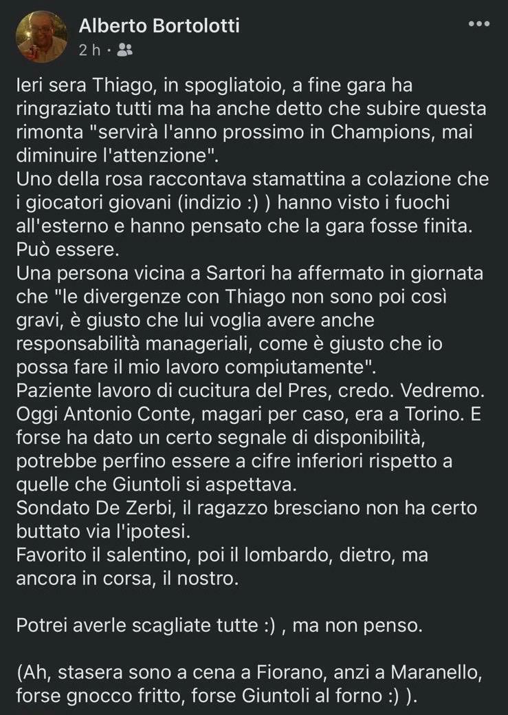 Post di Albero Bortolotti