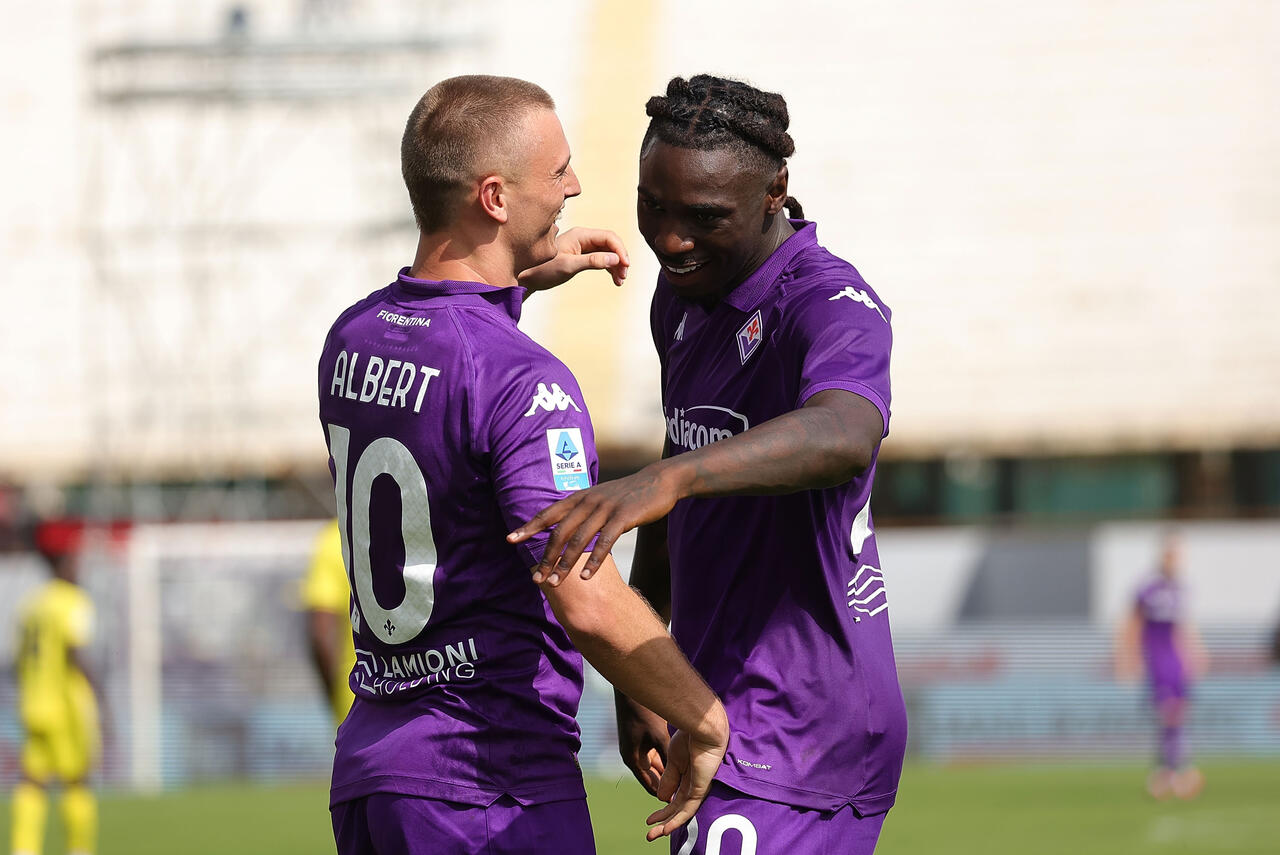 Moise Kean e Albert Gudmundsson (Photo by Gabriele Maltinti/Getty Images Via OneFootball)