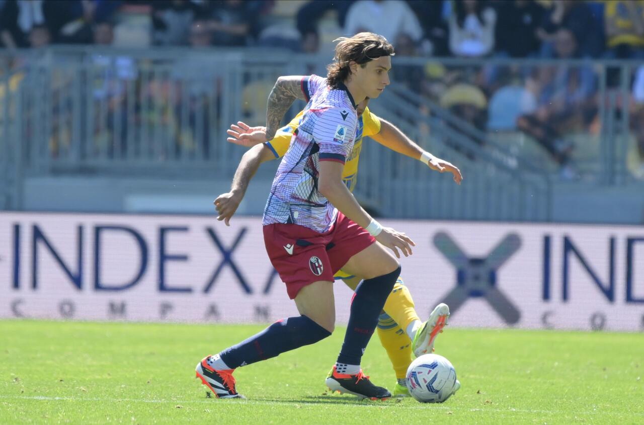 Riccardo Calafiori in Frosinone-Bologna