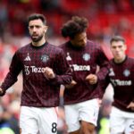 Man United riscaldamento