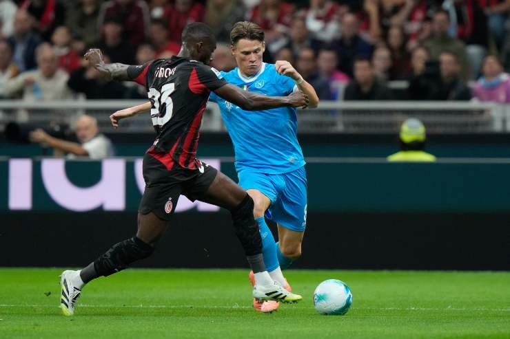 Milan Napoli in azione