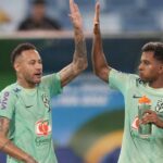 Neymar e Rodrygo con il Brasile