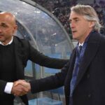 Spalletti Mancini in panchina