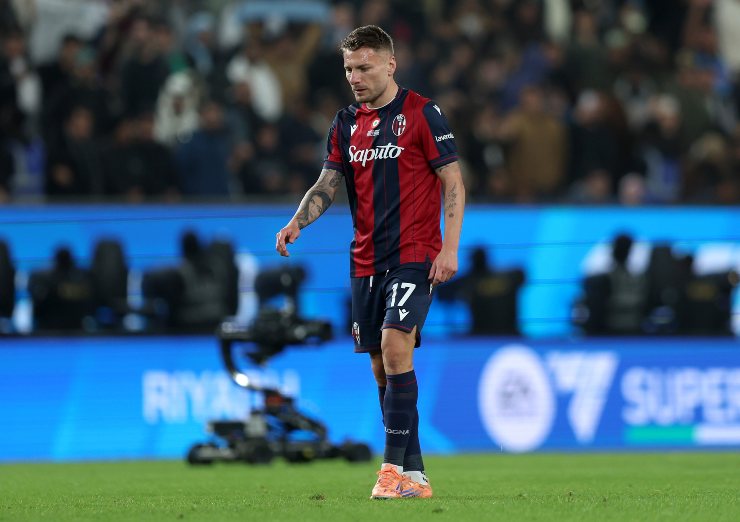 Ciro Immobile con la maglia del Bologna