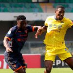 Verona Lecce in azione