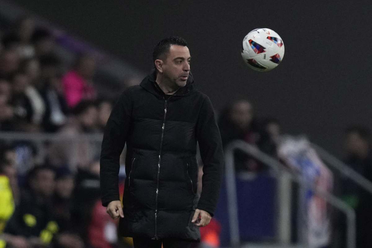 Xavi in panchina